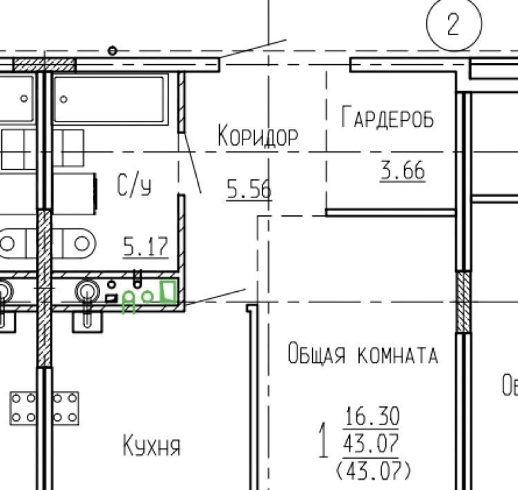 квартира г Воронеж р-н Ленинский ул Сергея Лазо фото 1