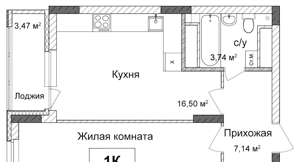 квартира г Нижний Новгород п Высоково Горьковская ЖК «Подкова на Ванеева» жилрайон фото 1