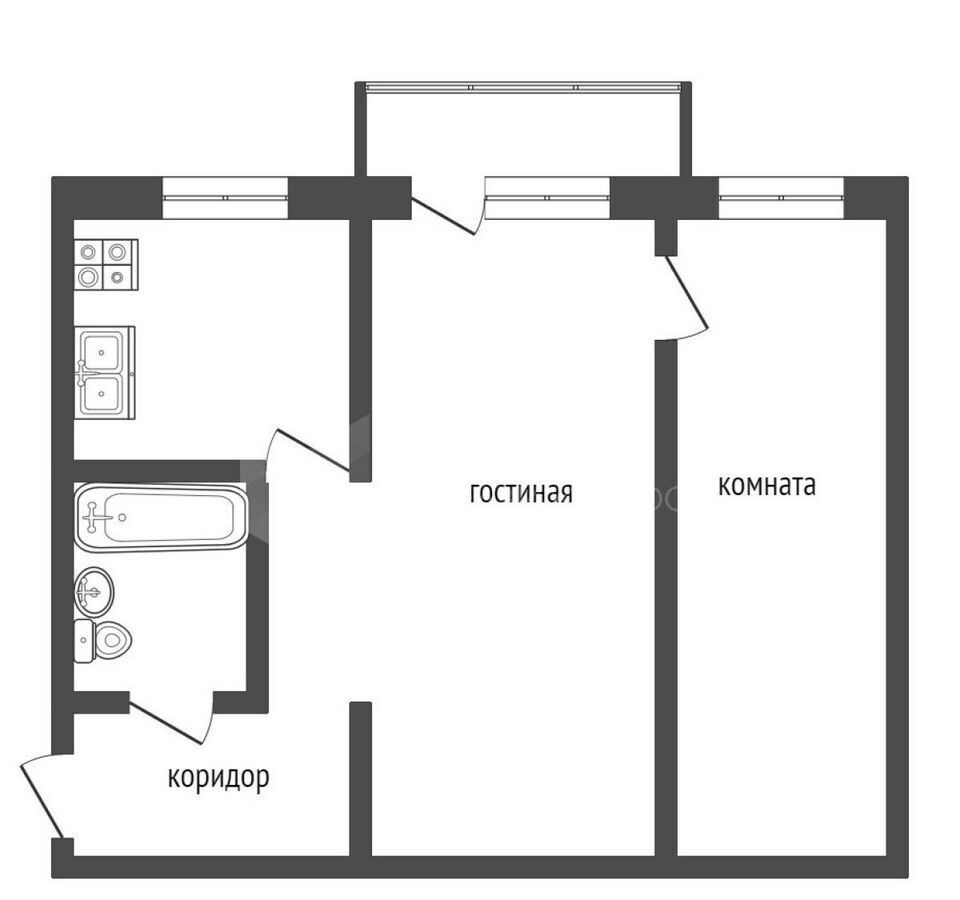 квартира г Тюмень р-н Калининский ул Декабристов 143 фото 13