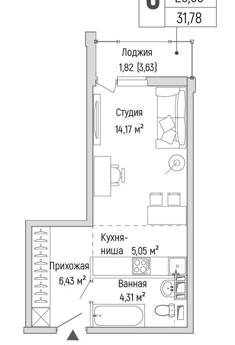 квартира г Красногорск Павшино ЖК Рига Хиллс, к 2 фото 1