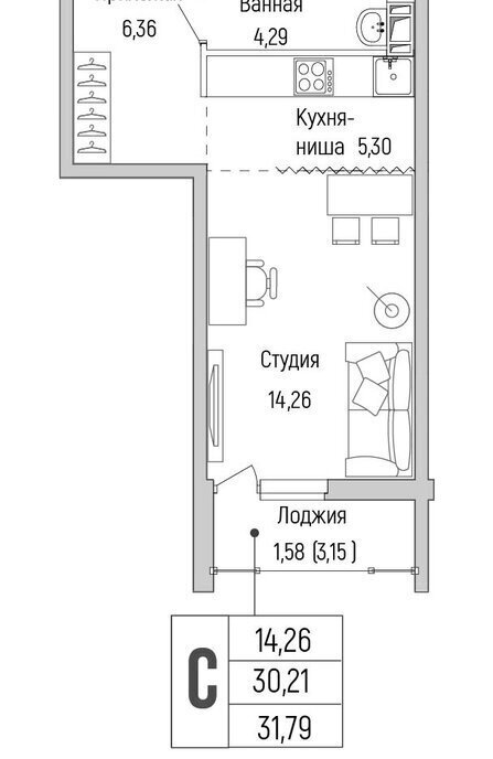 квартира г Красногорск Павшино ЖК Рига Хиллс, к 1 фото 1