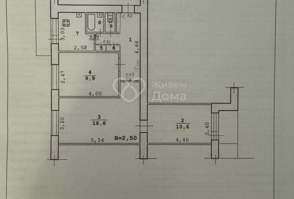 квартира г Волгоград р-н Центральный ул Двинская 12 фото 22