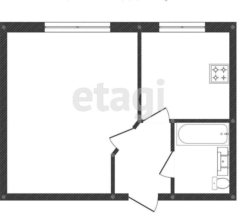 квартира г Калуга ул Гурьянова 33 фото 1