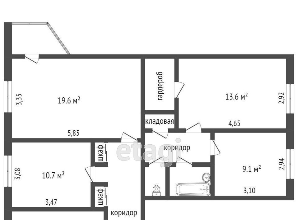 квартира г Сургут ул Губкина 18 4-й фото 2