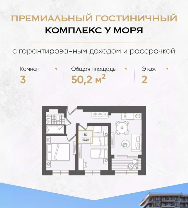 квартира г Сочи р-н Адлерский Адлер Курортный Городок жилрайон фото 1