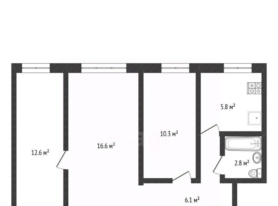 квартира г Нижний Новгород Буревестник ул Героя Рябцева 23 фото 2