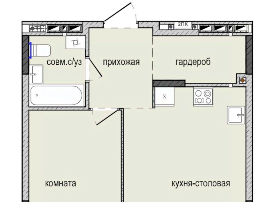 квартира г Ижевск р-н Индустриальный Культбаза ЖК «Ежевика» 10 жилрайон, 8-й мкр фото 1