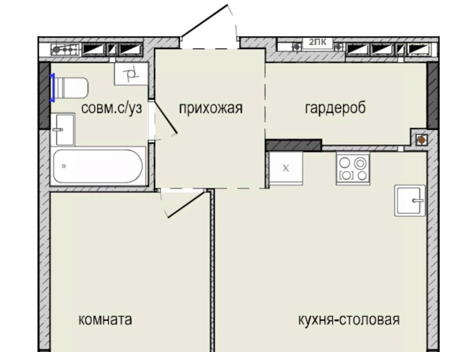 квартира г Ижевск р-н Индустриальный Культбаза ЖК «Ежевика» 10 жилрайон, 8-й мкр фото 1