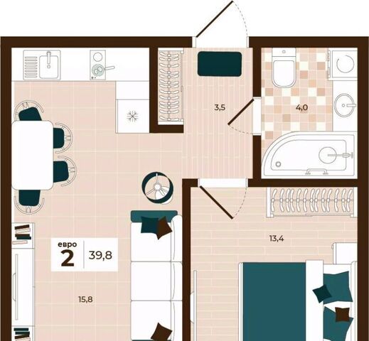 квартира р-н Центральный ул Академика Насоновой 3 фото