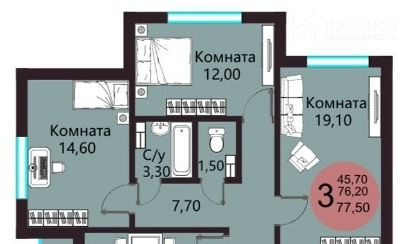 квартира г Воронеж ул Острогожская 21 фото 17