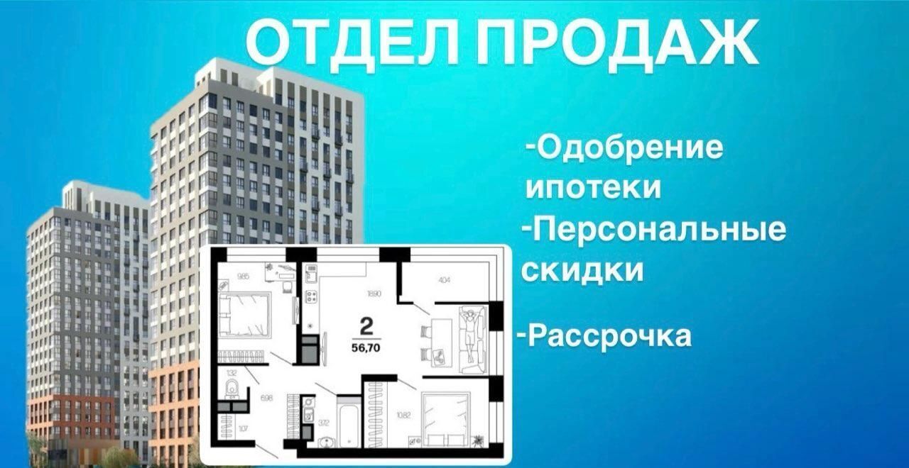 квартира г Рязань р-н Московский ул Новаторов 1 этап фото 1