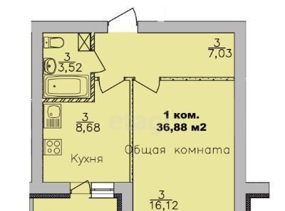 квартира г Новосибирск р-н Ленинский ул Романтиков 20 фото 6
