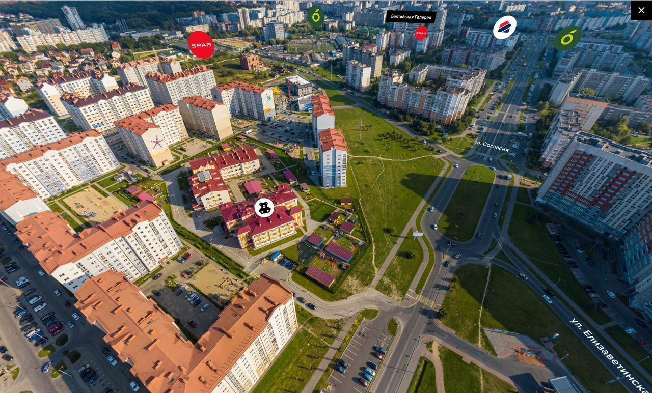 квартира г Калининград р-н Ленинградский ул Елизаветинская 47 ЖК «SunCity» фото 10