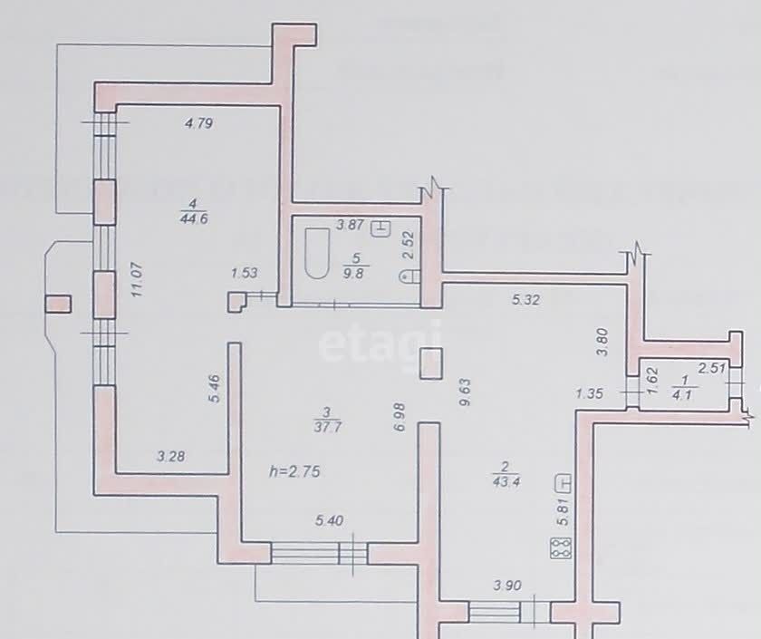 квартира г Хабаровск р-н Центральный б-р Уссурийский 45 фото 26