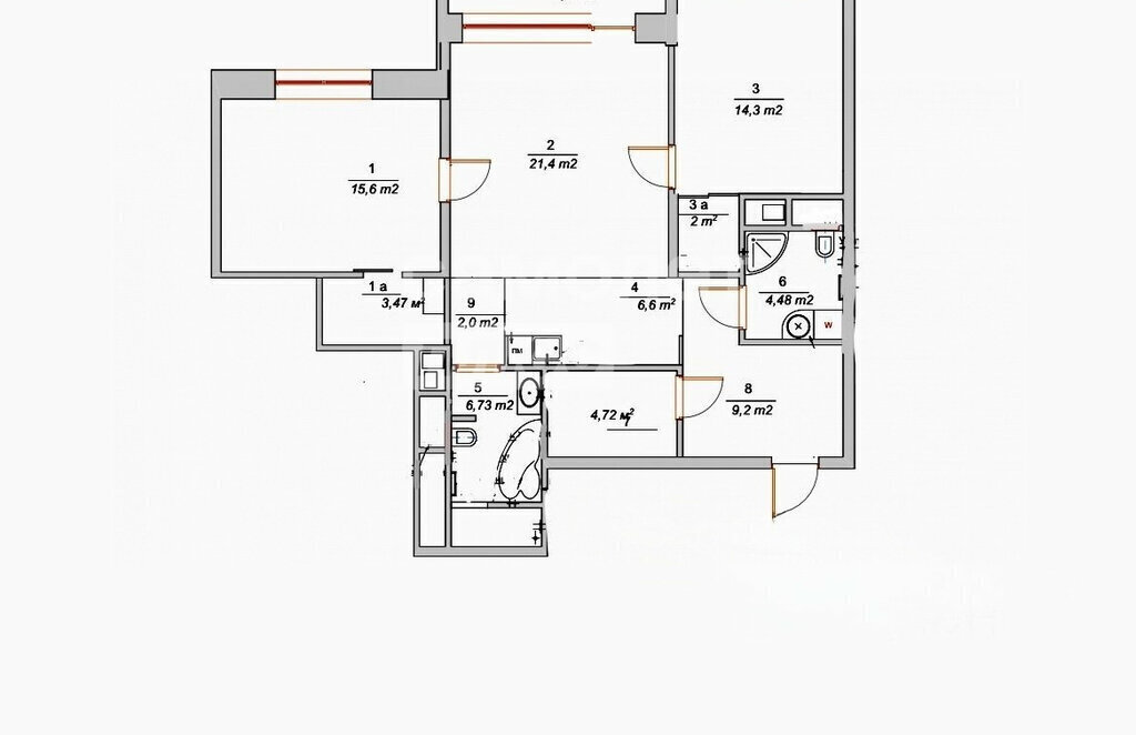 квартира г Красногорск Павшино б-р Павшинский 34 ЖК «Красногорье DELUXE» фото 22