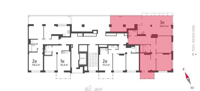 квартира г Санкт-Петербург метро Спортивная ул Ремесленная 15 ЖК Neva Residence округ Петровский фото 1