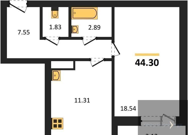 квартира г Воронеж р-н Коминтерновский ул Елецкая 5а ЖД «8 ГРАНЕЙ» фото 1