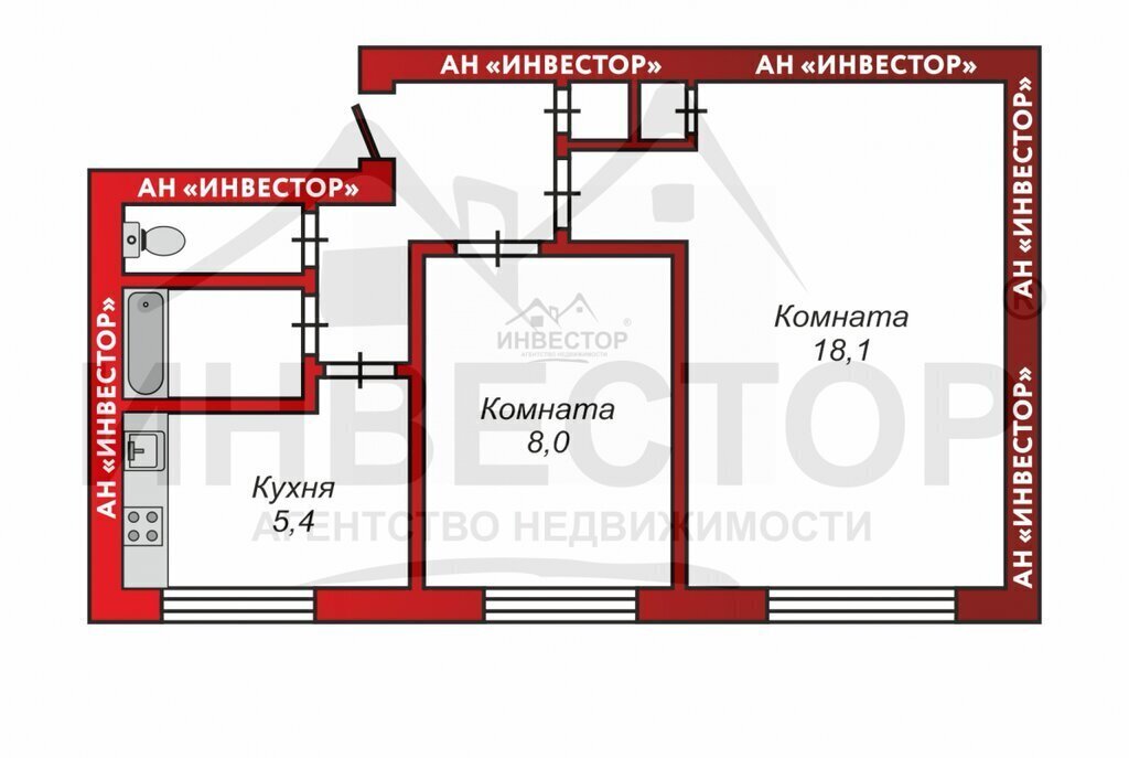 квартира г Челябинск п Шершни р-н Центральный ул Заводская (АМЗ) 8а фото 27