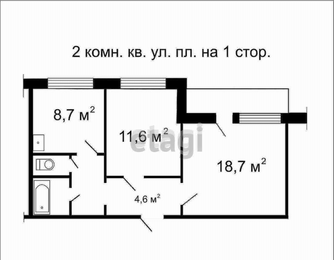 квартира г Чебаркуль ул Каширина 52 Чебаркульский г. о. фото 12