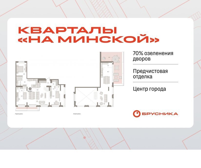квартира г Тюмень Кварталы «На Минской» жилой комплекс На Минской фото 1