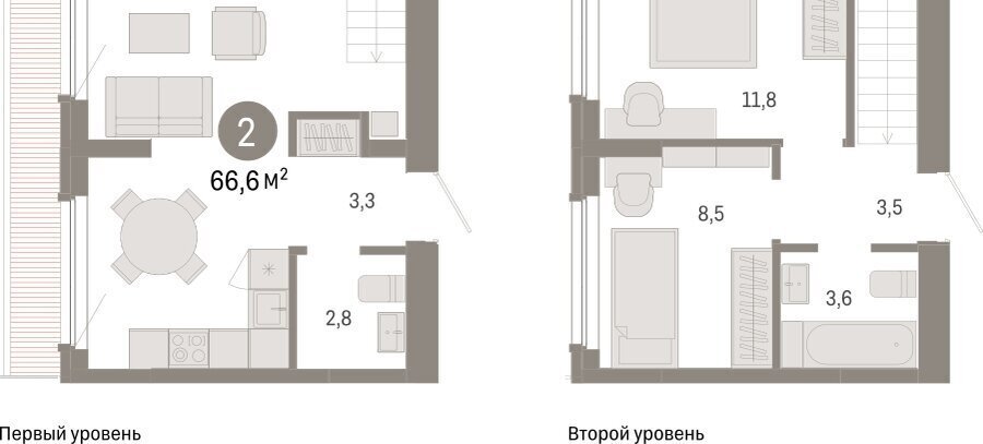 квартира г Екатеринбург Чкаловская Академический ЖК Брусника в Академическом 19-й квартал фото 2