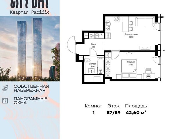 г Щербинка квартал № 1 метро Трикотажная СЗАО Покровское-Стрешнево ЖК Сити Бэй Пасифик, Московская область фото