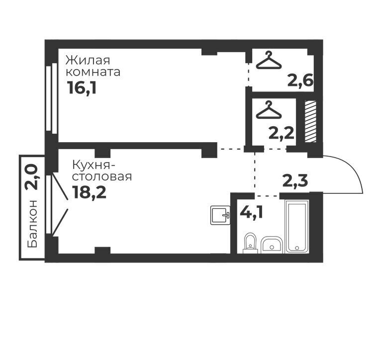 квартира г Челябинск р-н Калининский ул Братьев Кашириных 82/1 фото 1