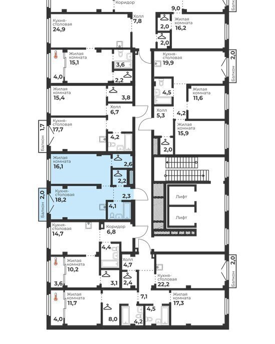 квартира г Челябинск р-н Калининский ул Братьев Кашириных 82/1 фото 3