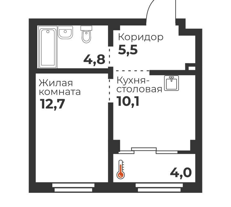 квартира г Челябинск р-н Калининский ул Братьев Кашириных 82/1 фото 3