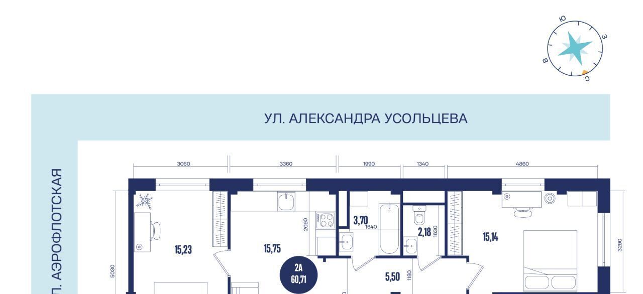 квартира г Сургут 39-й микрорайон посёлок Медвежий Угол ЖК «Крылов» фото 1