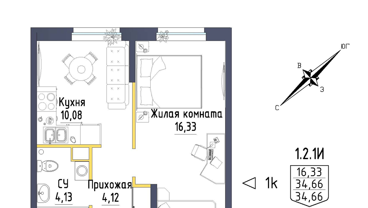 квартира г Екатеринбург р-н Орджоникидзевский Уралмаш ул Полевая 12 м-н фото 1