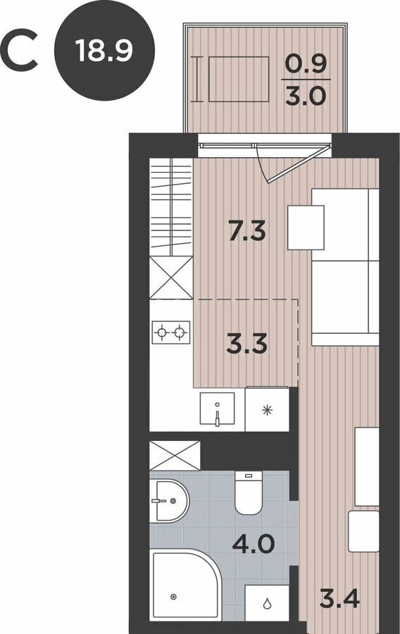 квартира г Калининград р-н Московский ул Тихорецкая 3 ЖК «Левада» фото 2