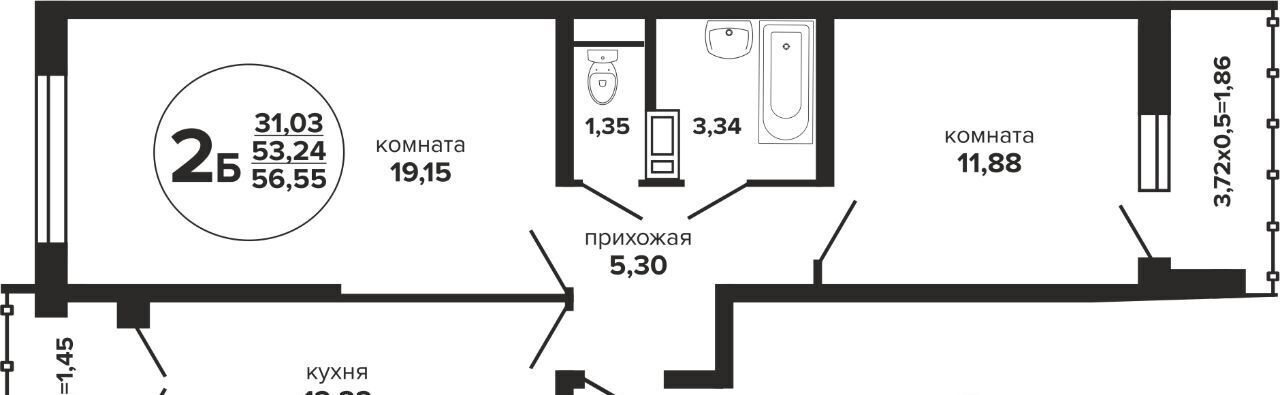 квартира г Краснодар р-н Прикубанский ул Российская 257/7 фото 1