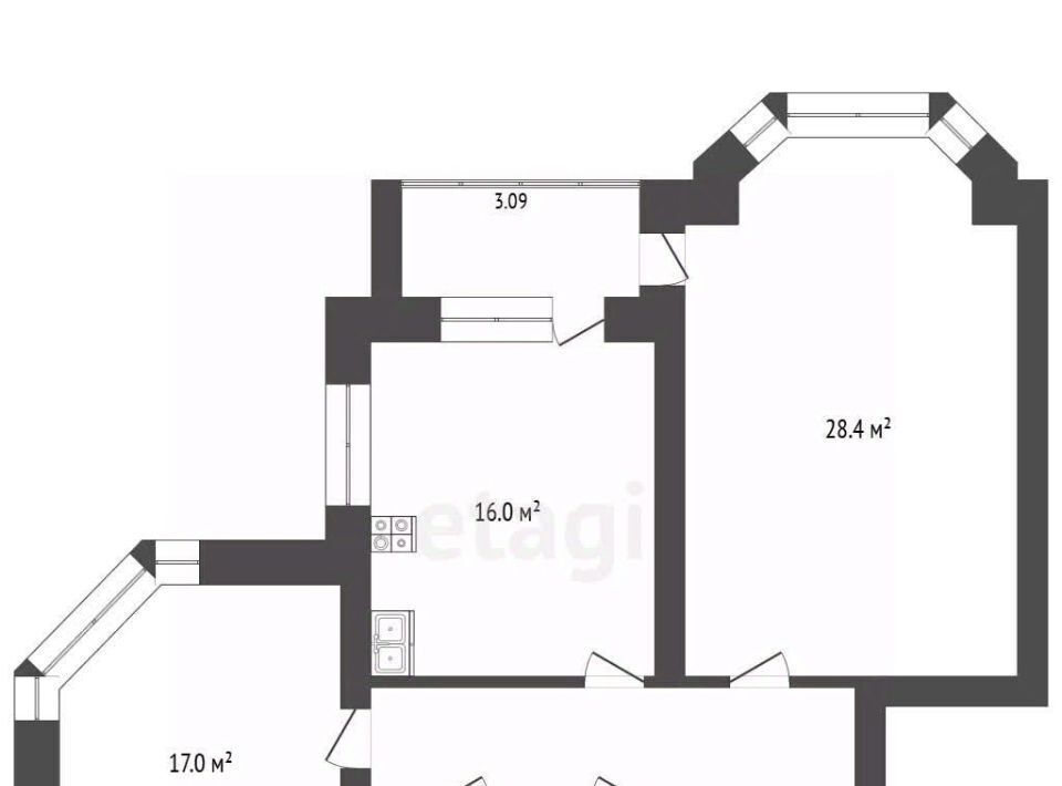 квартира г Астрахань р-н Советский ул Менжинского 4к/1 фото 2