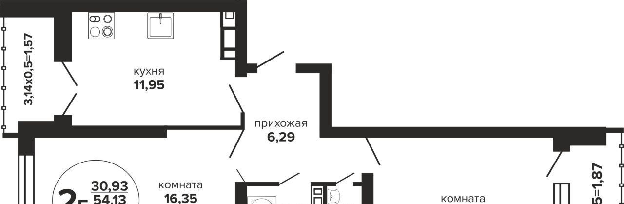 квартира г Краснодар р-н Прикубанский ул Российская 257/7 фото 1