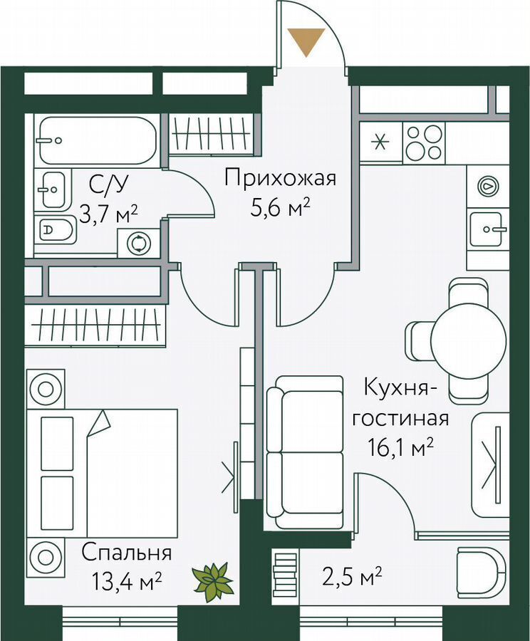 квартира г Волгоград р-н Советский ул Новосибирская 74 ЖК «Сиберия парк» фото 1