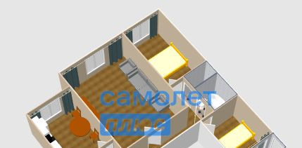 квартира г Бийск Заречье ул Льнокомбинат 68/1 м-н фото 12