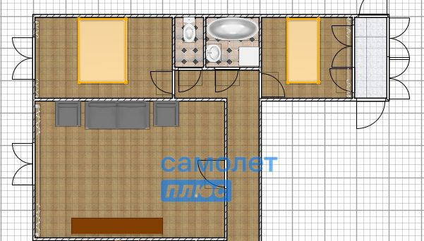 квартира г Бийск Заречье ул Льнокомбинат 68/1 м-н фото 11
