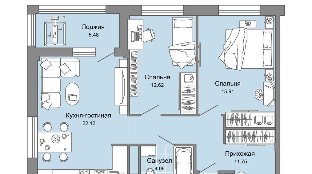 квартира г Киров р-н Ленинский ЖК Урванцево Знак жилой комплекс фото 1
