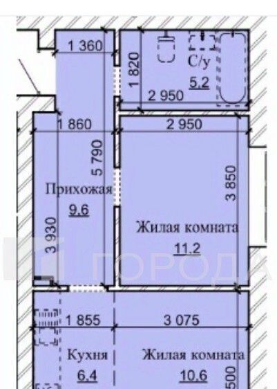 квартира г Барнаул рп Южный ул Герцена 17 фото 2