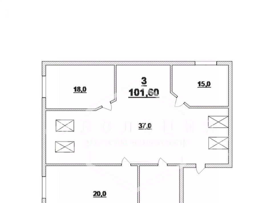 квартира г Калининград р-н Центральный ул Менделеева 37а фото 2
