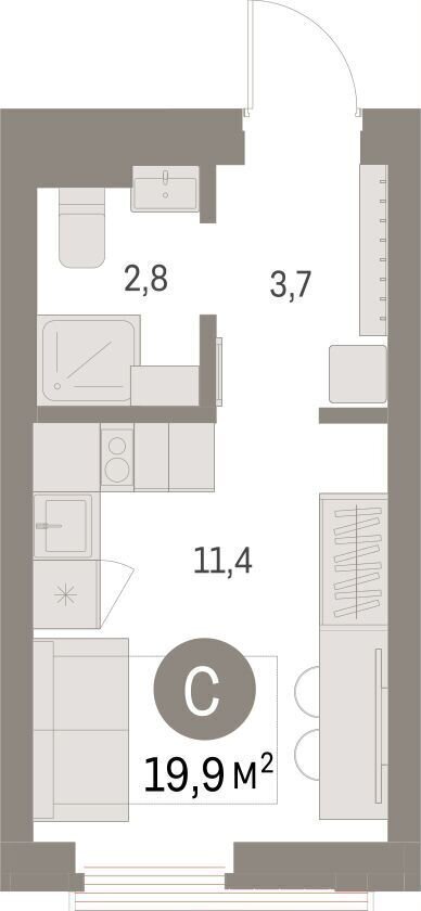 квартира г Екатеринбург Академический ул Академика Ландау 4 фото 2