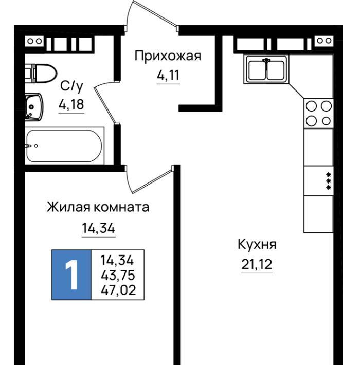 квартира г Новороссийск р-н Южный микрорайон 5-я Бригада фото 1