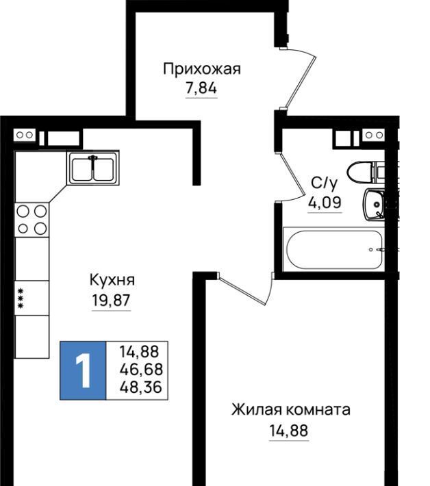 квартира г Новороссийск р-н Южный микрорайон 5-я Бригада фото 1