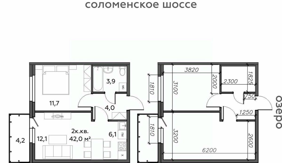 квартира г Петрозаводск р-н мкр Талоярви Вороний Наволок тер., Район Северная промзона фото 1