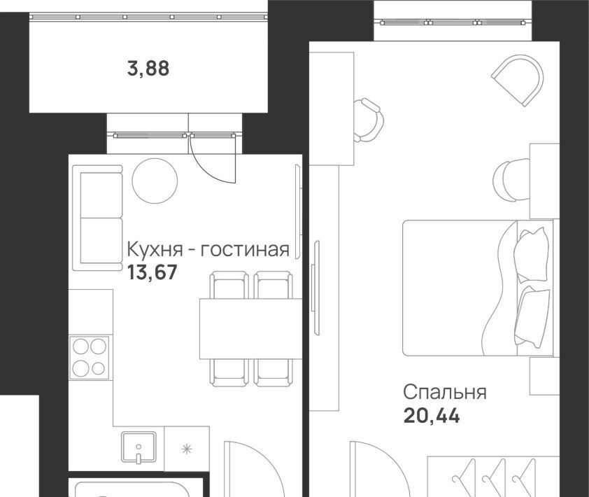 квартира г Тула р-н Привокзальный микрорайон Новая Тула фото 1
