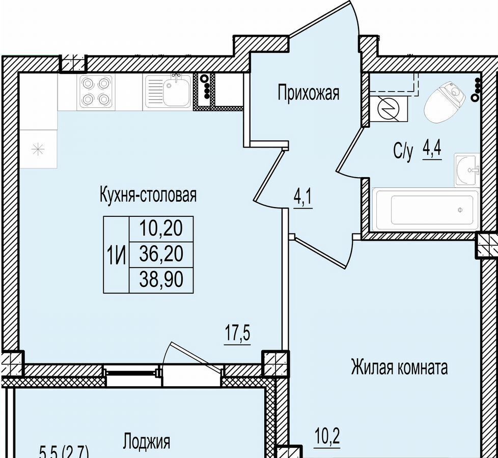 квартира г Псков Завокзалье ш Крестовское з/у 6, секц. 1-4 фото 1