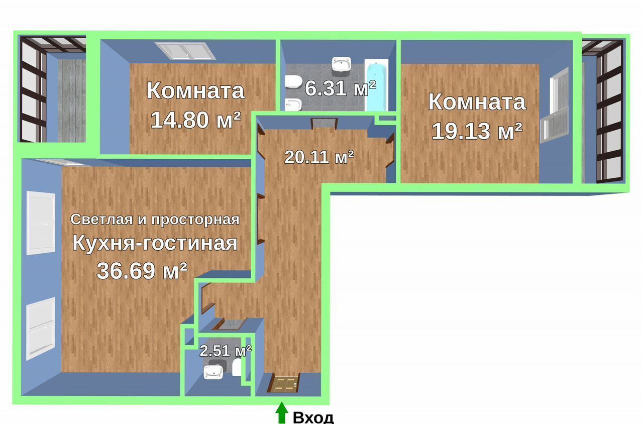 квартира г Новосибирск р-н Советский Академгородок б-р Молодежи 17 фото 1