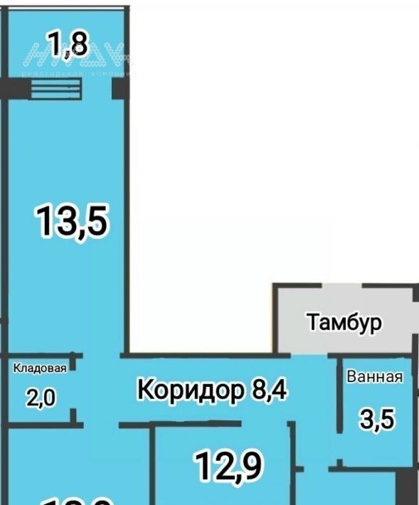 квартира г Нижний Новгород Буревестник пр-кт Кораблестроителей 9 фото 2