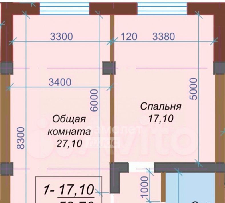 квартира г Нальчик ул. Героя России Т. М. Тамазова, 5 фото 2